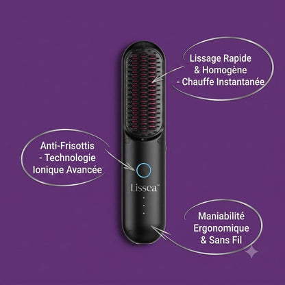 Lissea™ -Brosse Lissante Portable pour les Cheveux ou Perruque